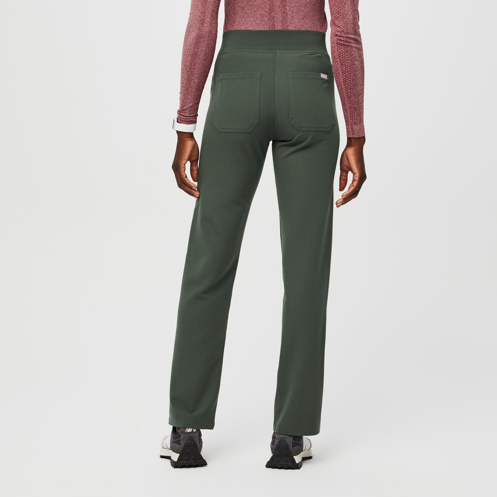 Women’s High Waisted Livingston Scrub Pants™ Moss · FIGS
