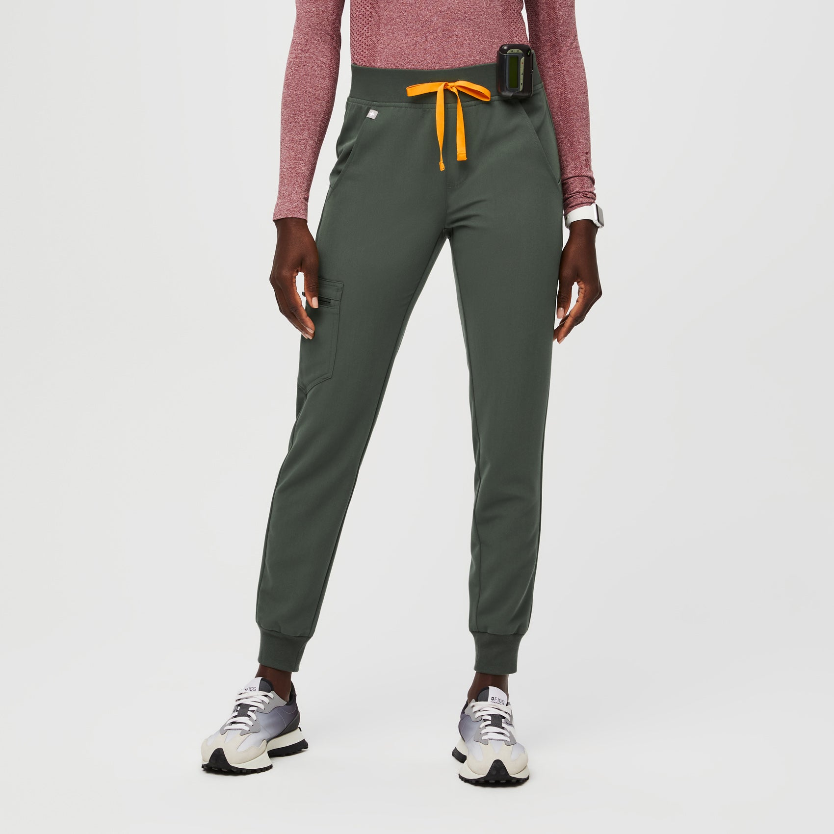 Pantalones deportivos de uniforme m dico cintura alta Zamora para
