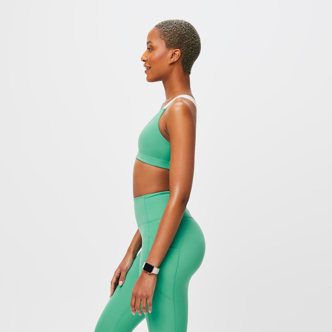 Women’s Performance Underscrub Sports Bra Surgical Green · FIGS
