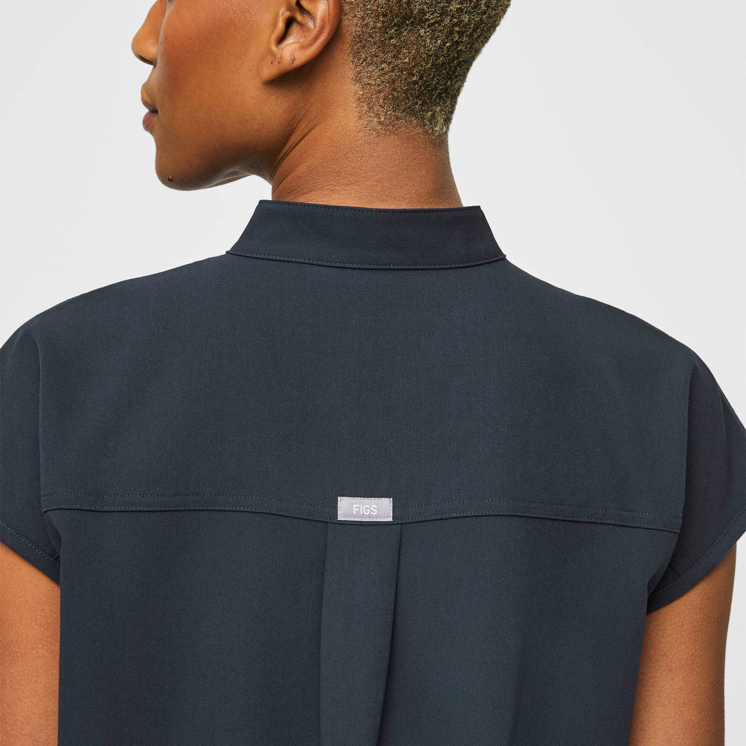 Women's Rafaela™ Oversized Scrub Top Dark Harbor · FIGS