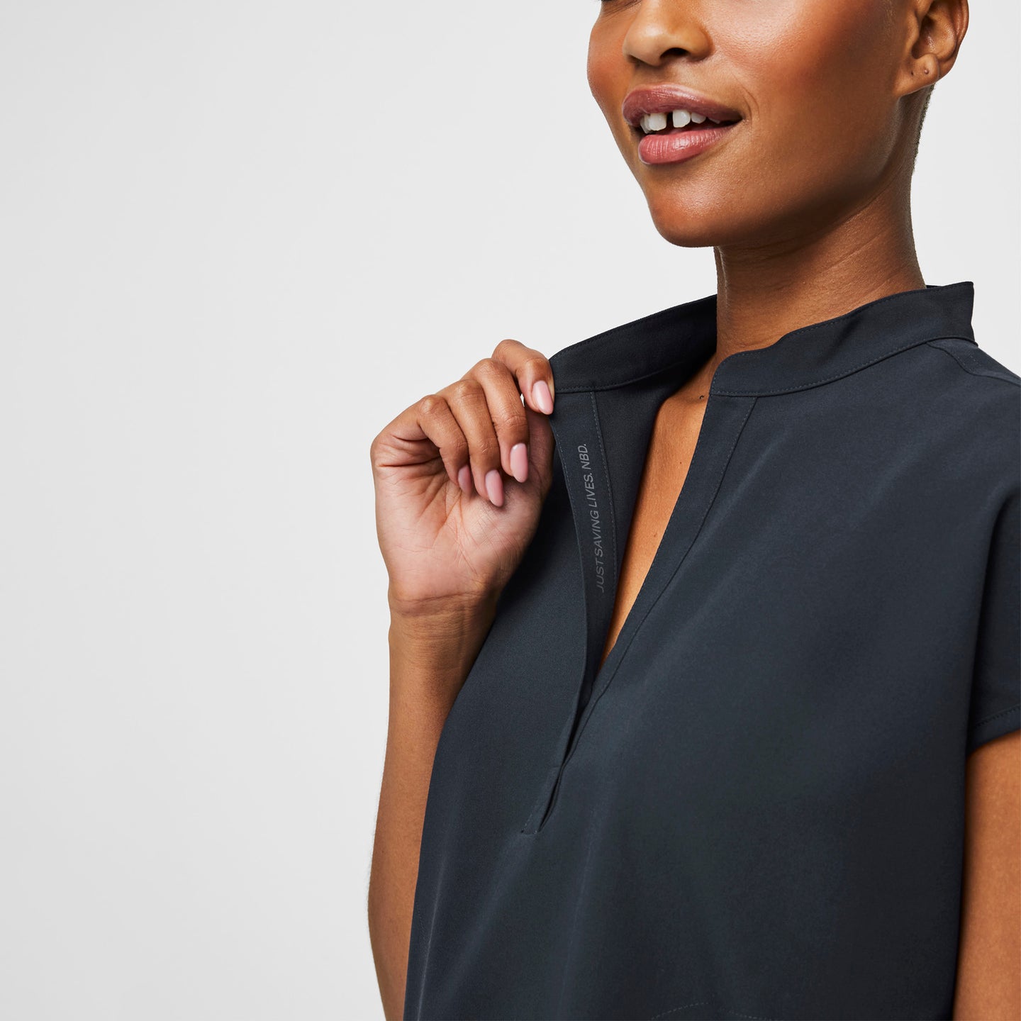 Women's Rafaela™ Oversized Scrub Top Dark Harbor · FIGS